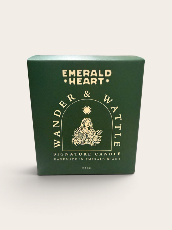 Wander & Wattle Signature Candle by Emerald Heart